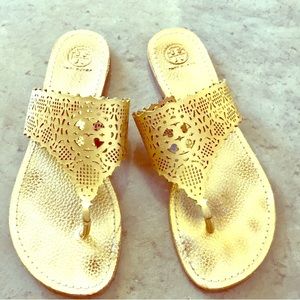 Gold Tory Burch Sandals